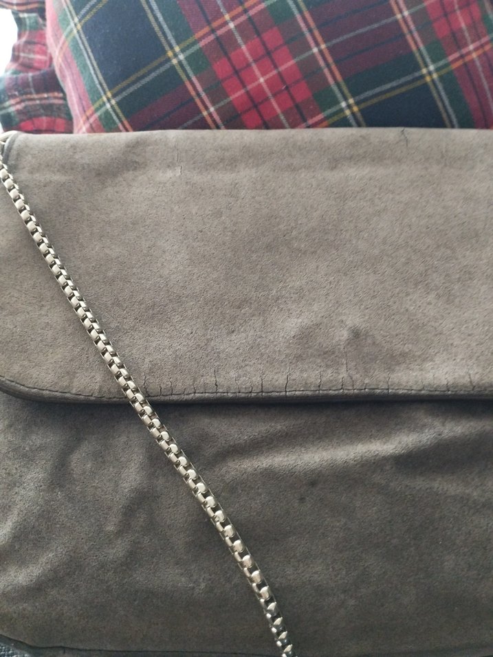 Kahverengi Süet Kadın Çanta - Görsel 2