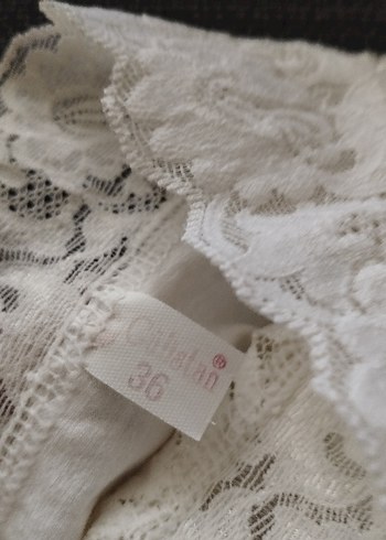 Beyaz Dantel badi - Görsel 5