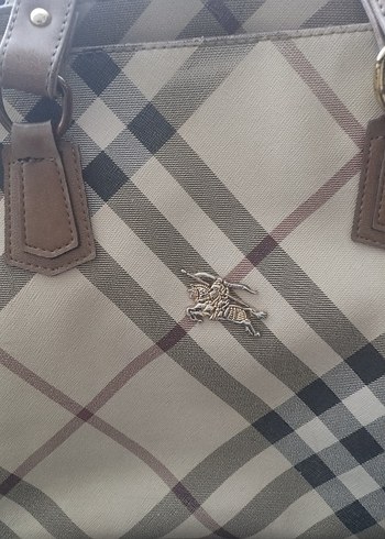 Burberry Kahverengi Kareli Kadın Omuz Çantası - Görsel 2