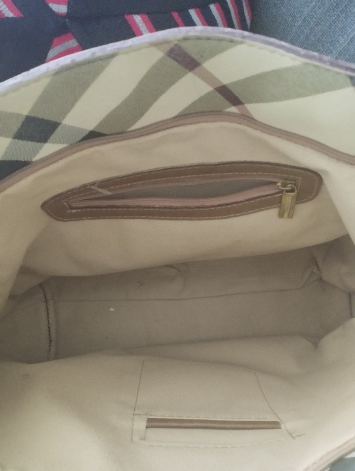 Burberry Kahverengi Kareli Kadın Omuz Çantası - Görsel 4