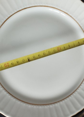 Parlak Beyaz porselen servis tabağı - Görsel 4