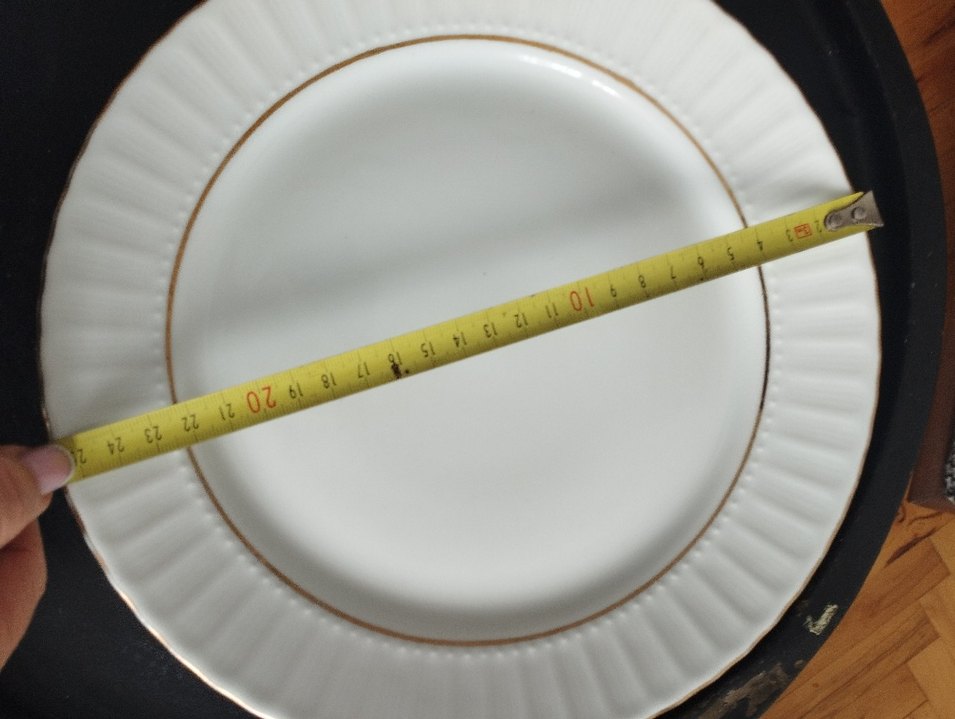 Parlak Beyaz porselen servis tabağı - Görsel 4