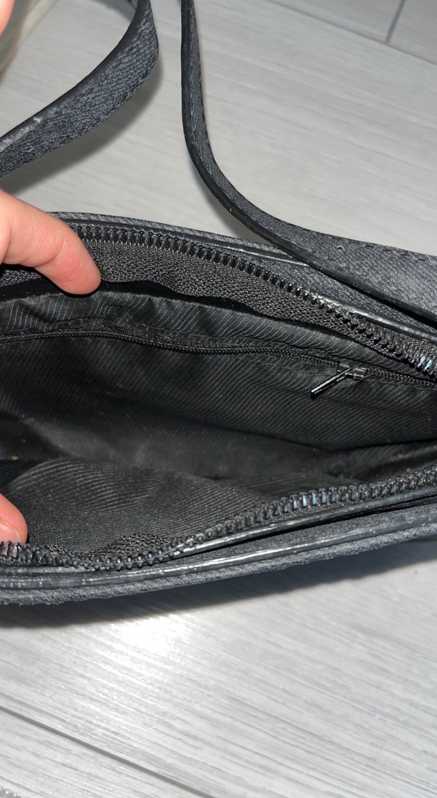 Siyah Süet Tokalı Kadın Omuz Çantası - Görsel 2