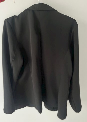 Düğmeli Siyah Kadın Blazer Ceket - Görsel 2