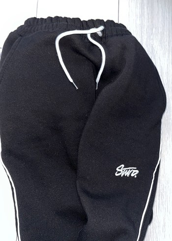 Siyah Rahat Kesim Kadın Eşofman Altı - Görsel 4