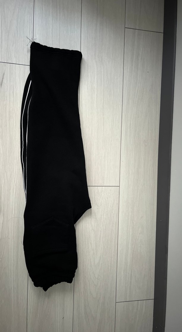 Siyah Rahat Kesim Kadın Eşofman Altı - Görsel 2