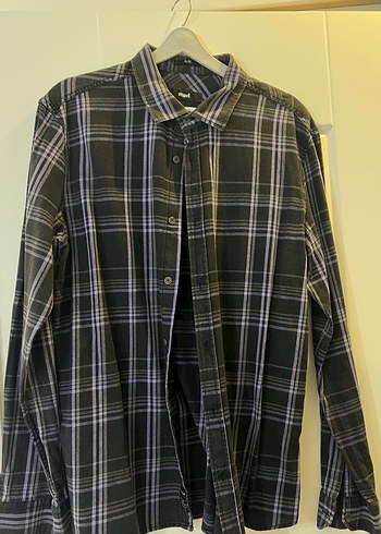 Gri Ekose Desenli Uzun Kollu Erkek Gömlek - Görsel 2