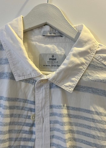 Mavi beyaz gömlek - Görsel 3