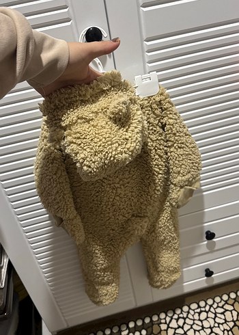 Kahverengi Kürklü Bebek Tulumu - Görsel 2