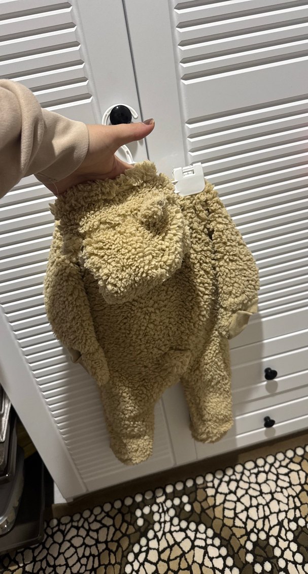 Kahverengi Kürklü Bebek Tulumu - Görsel 2