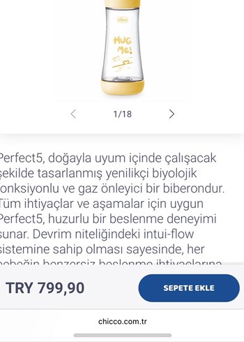 Chicco Sarı Bebek Biberonu 300 - Görsel 4