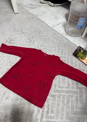 Bordo Ekoseli Örgü Çocuk Battaniyesi - Görsel 2