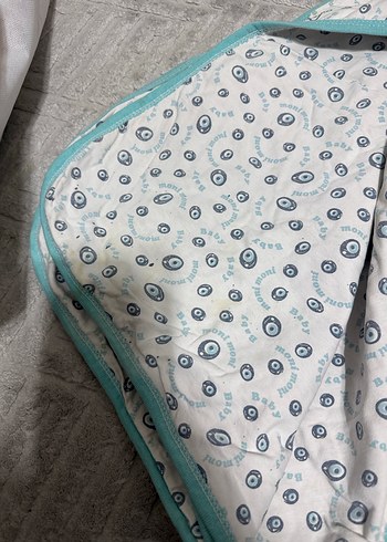 Bordo Ekoseli Örgü Çocuk Battaniyesi - Görsel 5