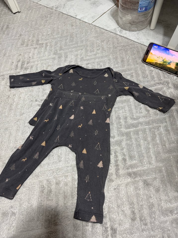 Bordo Ekoseli Örgü Çocuk Battaniyesi - Görsel 3