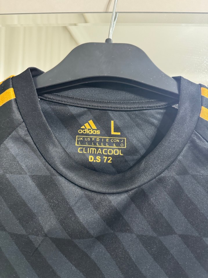 Erkek Siyah Adidas Real Madrid Uzun Kollu Forma - Görsel 2