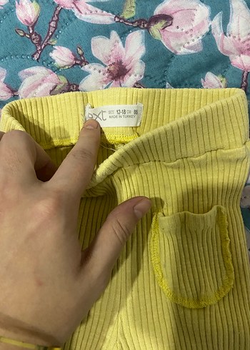 Sarı Örgü Kız Tayt - Görsel 2