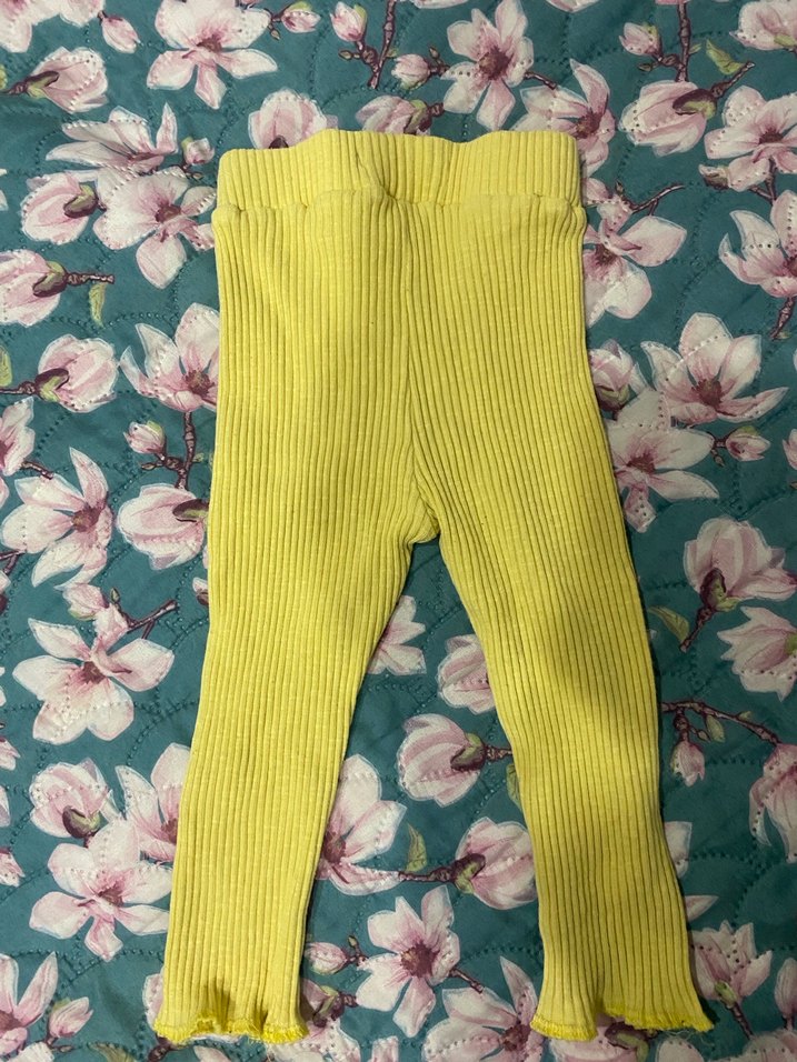 Sarı Örgü Kız Tayt - Görsel 3
