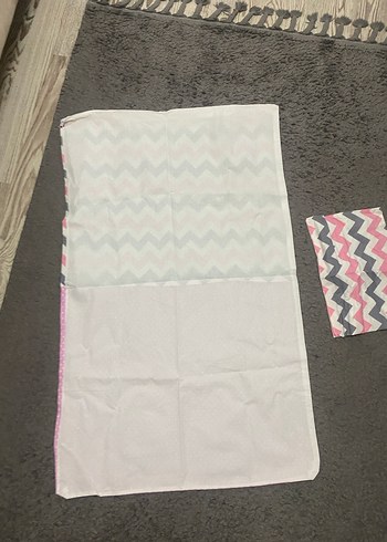 Pembe Gri Desenli Çocuk Uyku Seti - Görsel 2