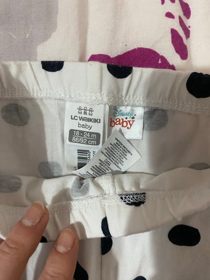 Pembe Dantelli Kız Bebek Kısa Kollu Takım - Görsel 3