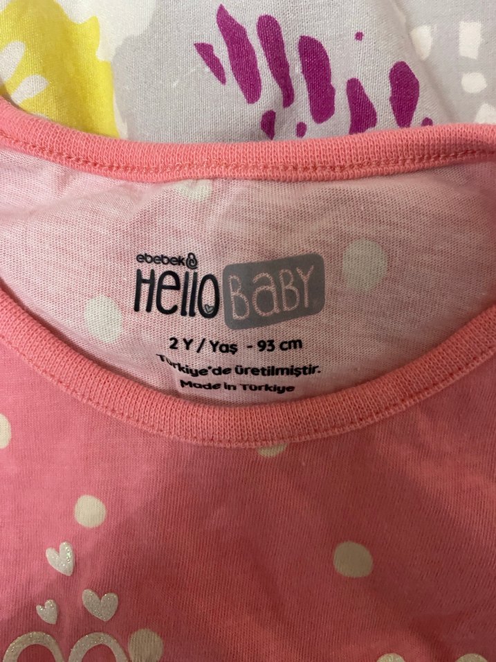 Pembe Dantelli Kız Bebek Kısa Kollu Takım - Görsel 2