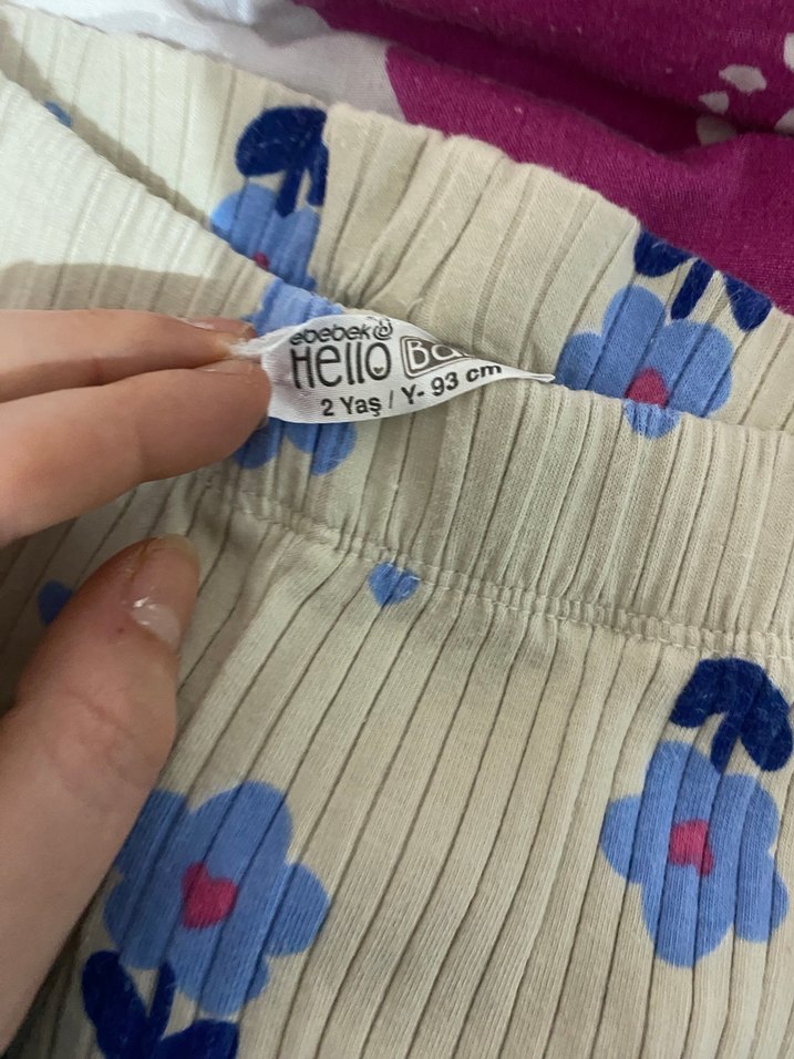 Kız Çocuk Piliseli Renkli Tayt - Görsel 3