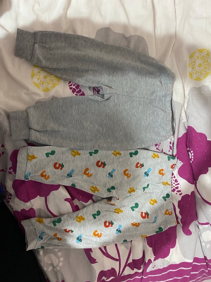 Nakışlı Gri Kız Çocuk Pijama Takımı - Görsel 4