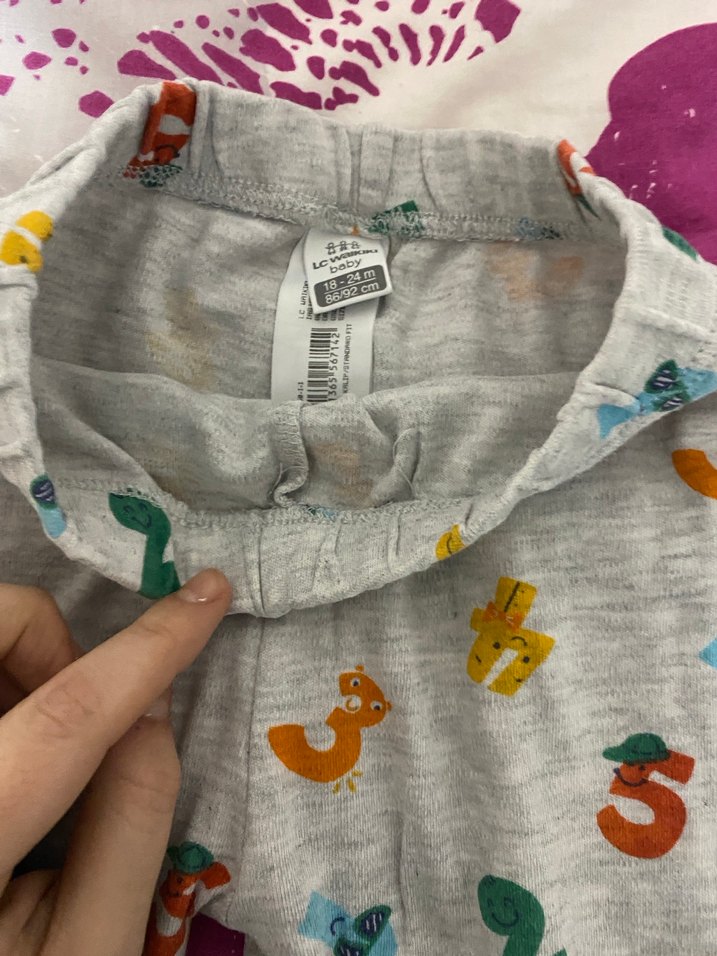 Nakışlı Gri Kız Çocuk Pijama Takımı - Görsel 2