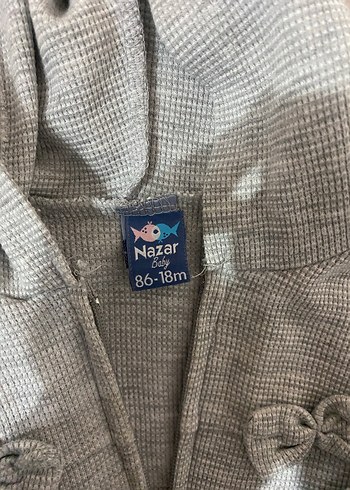 Kız Çocuk Kapüşonlu Gri Sweatshirt - Görsel 3