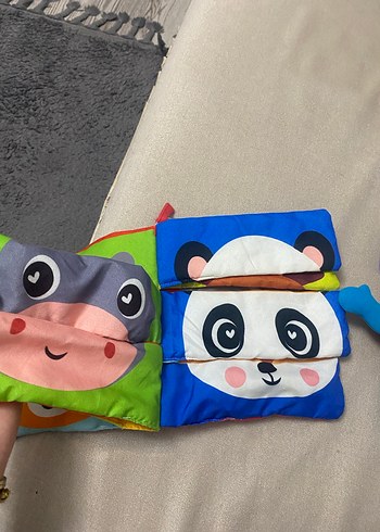 Renkli Eğitici Hayvan Temalı Kitap fışırtılı ve Peluş Oyuncak - Görsel 3