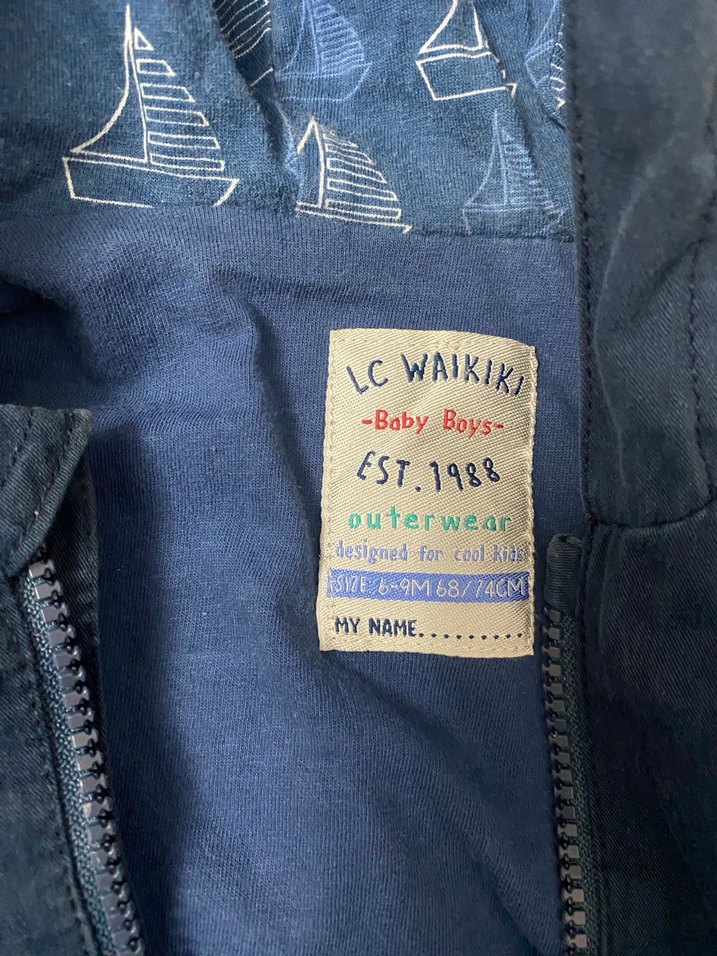 Erkek Çocuk Lacivert Fermuarlı Ceket - Görsel 4