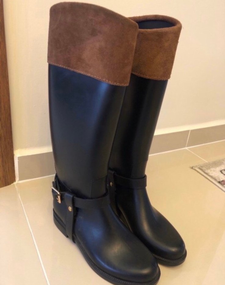 Kahverengi Süet Tokalı Dizüstü Çizme - Görsel 2