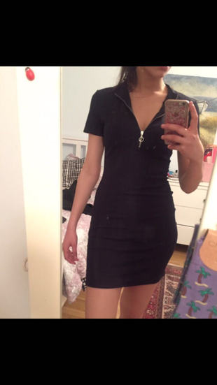 Bershka Dar Mini Elbise