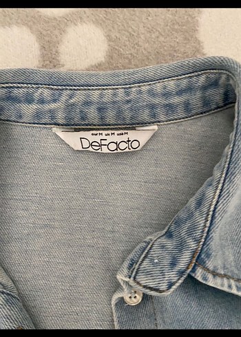 Defacto Defacto Düğmeli Mavi Denim Kadın Ceket