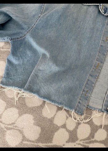 m Beden mavi Renk Defacto Düğmeli Mavi Denim Kadın Ceket