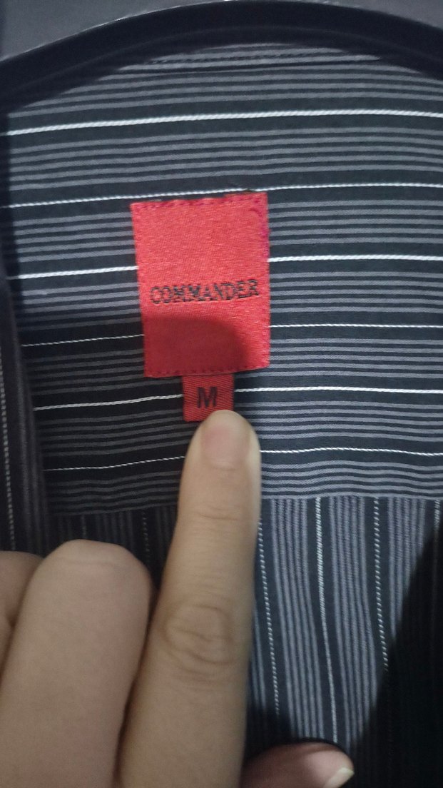 Gri  Erkek Keten Gömlek - Görsel 2