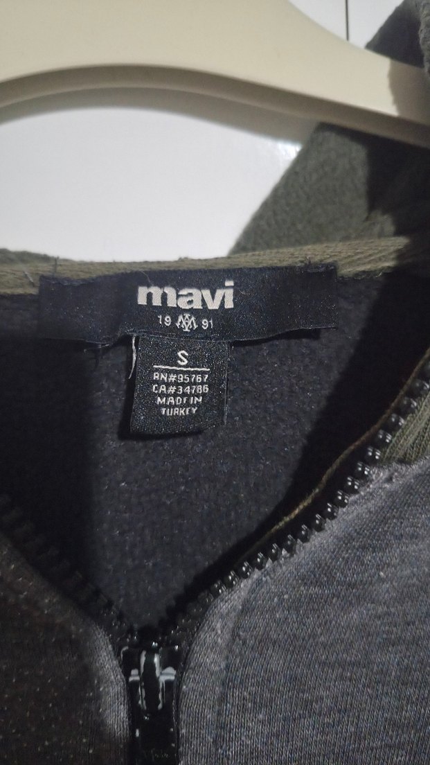 Gri Fermuarlı Erkek Sweatshirt - Görsel 2