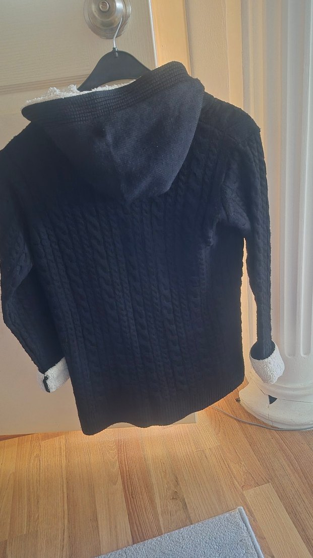 siyah bayan hırka - Görsel 4