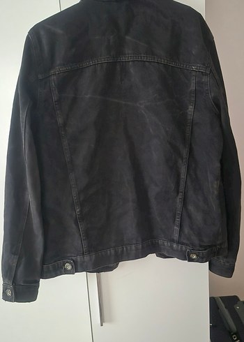 Siyah Düğmeli Erkek Kot Ceket - Görsel 3