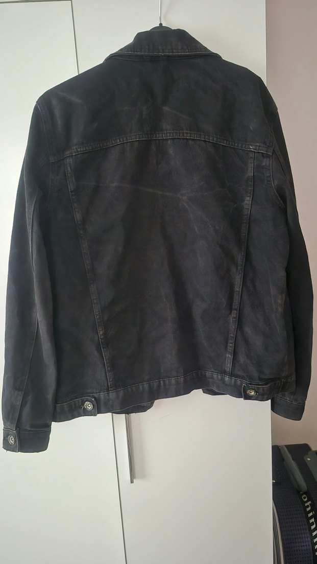 Siyah Düğmeli Erkek Kot Ceket - Görsel 3