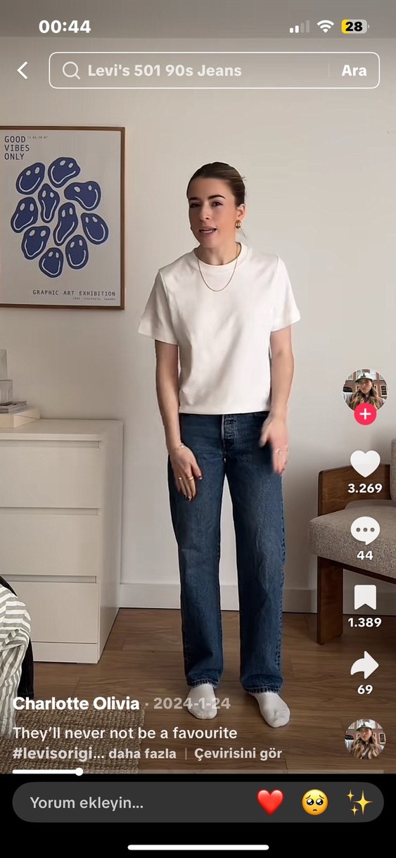 Levis 90s Jean Orijinal - Görsel 2