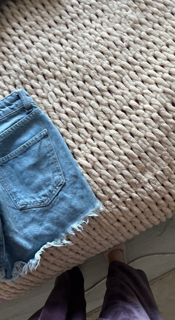 Kadın Mavi Denim Mini Şort - Görsel 2