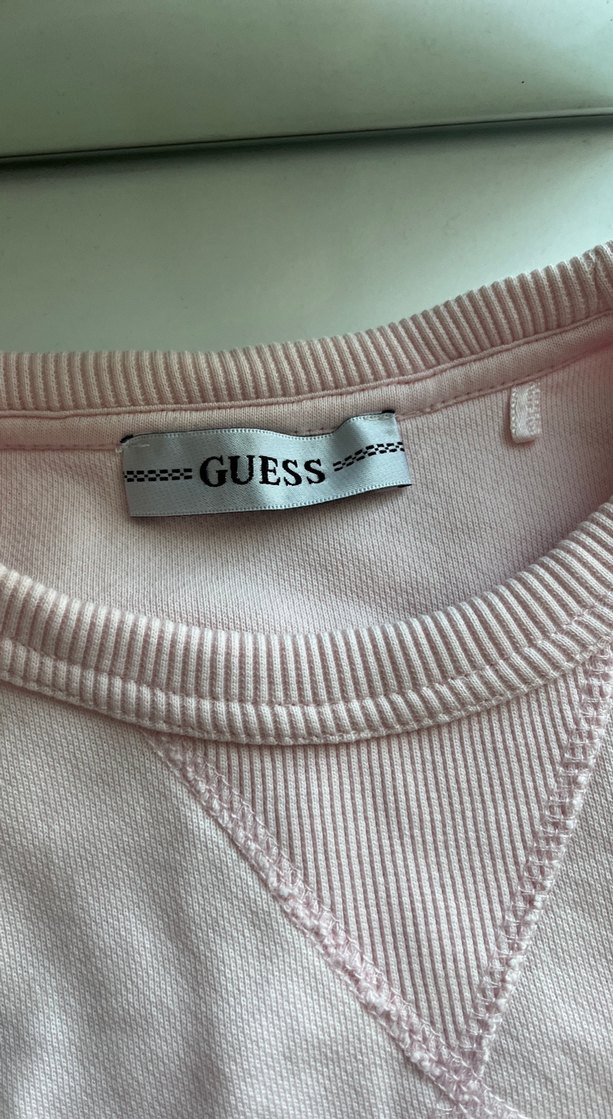 Guess Pudra Pembe Kadın Sweatshirt - Görsel 3