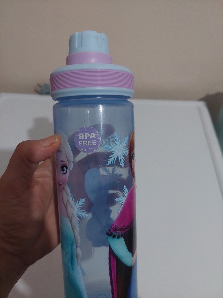 Renkli Frozen Temalı Çocuk Matara - Görsel 2