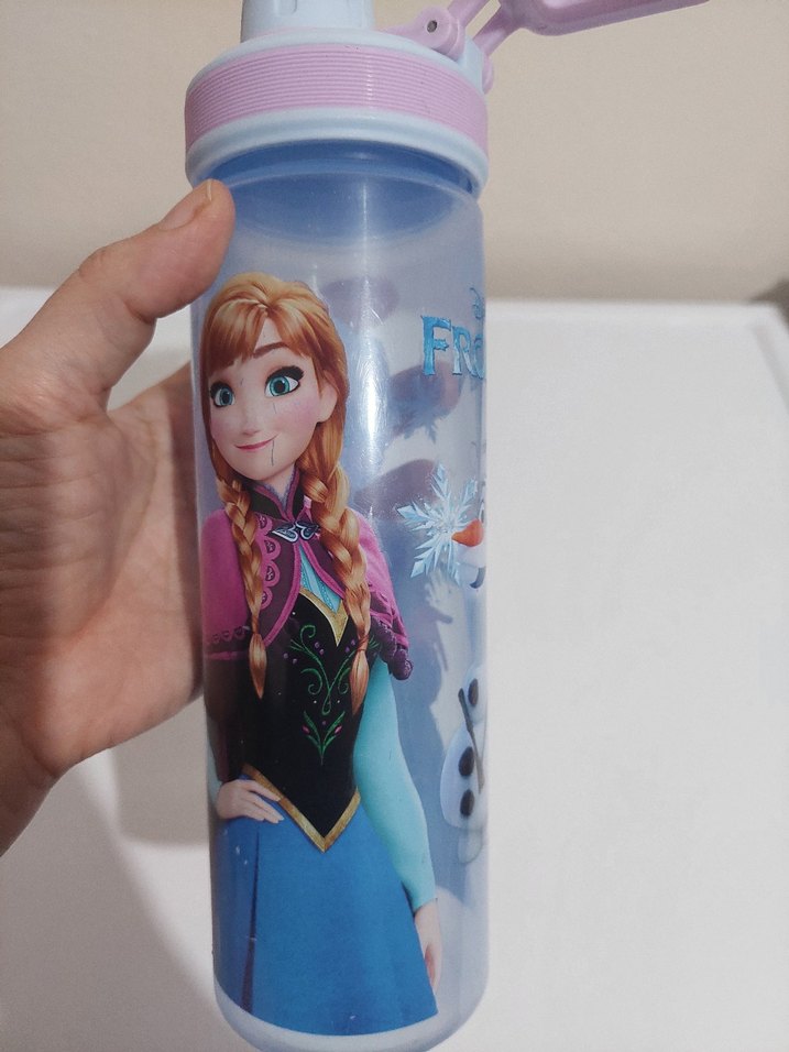 Renkli Frozen Temalı Çocuk Matara - Görsel 4