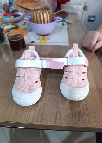 Kız Çocuk Pembe Sneaker Velcro Bantlı - Görsel 5