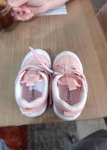 Kız Çocuk Pembe Sneaker Velcro Bantlı - Görsel 6