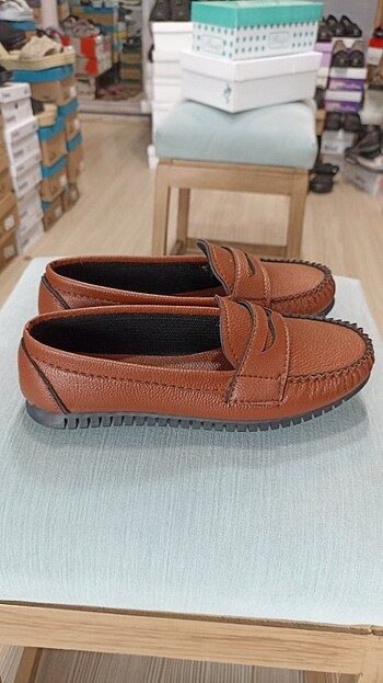 38 Beden Taba rengi Loafer