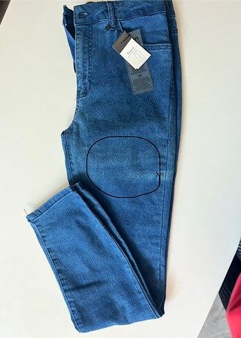 29 Beden lacivert Renk Kadın Lacivert Normal Boy Slim Denim Pantolon