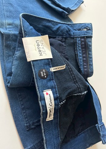 29 Beden Kadın Lacivert Normal Boy Slim Denim Pantolon