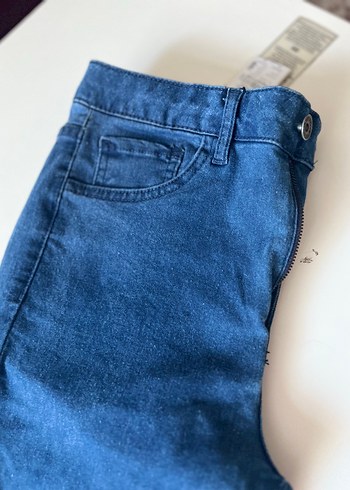 Koton Kadın Lacivert Normal Boy Slim Denim Pantolon
